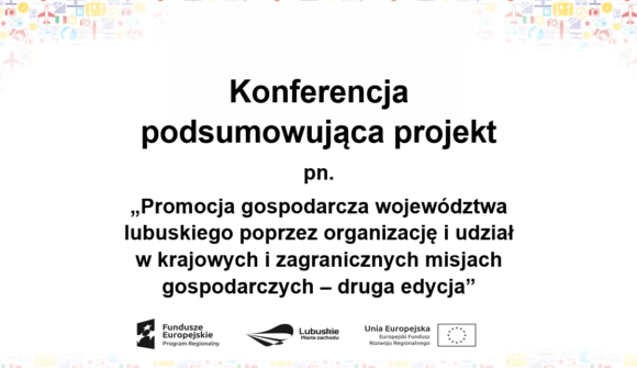 Podsumowanie realizacji projektu unijnego pn. “Promocja gospodarcza województwa lubuskiego poprzez organizację i udział w krajowych i zagranicznych misjach gospodarczych – druga edycja