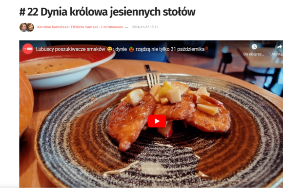 „NOWY ODCINEK „LUBUSKICH POSZUKIWACZY SMAKÓW”!